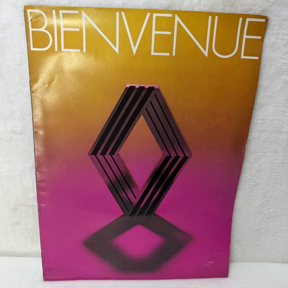 Vintage Bienvenue Renault Brochure French Language Industrial Factory Ephemera